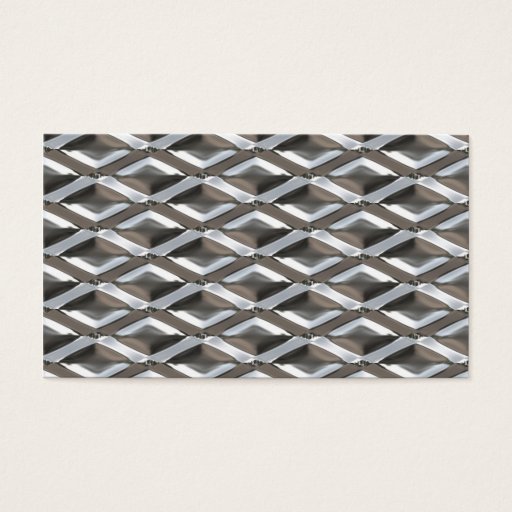 Customizable Seamless Diamond Shaped Chrome Plated Metal Business Cards