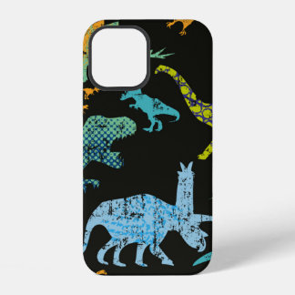Seamless Dino pattern. Original design with t-rex, iPhone 12 Case
