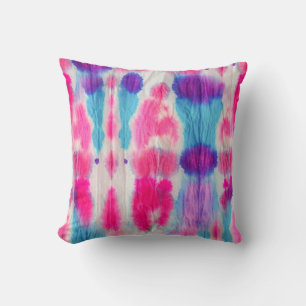Seamless dirty art. Bright colorful colors. Contem Throw Pillow