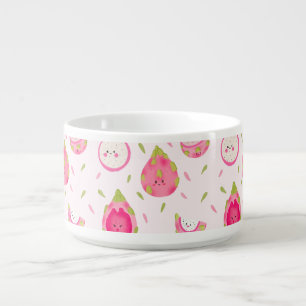 Seamless Dragon Fruit Pattern – Cute Tropical Bowl