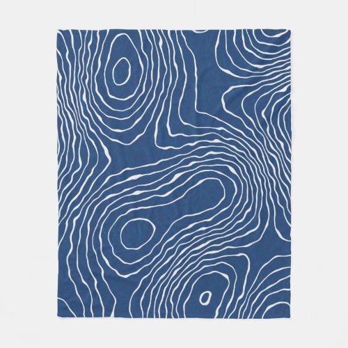 Seamless earth line topographic map organic patter fleece blanket