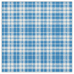 Seamless Elegant Blue Tartan Pattern Fabric
