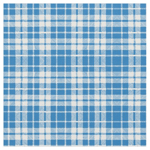Seamless Elegant Blue Tartan Pattern Fabric