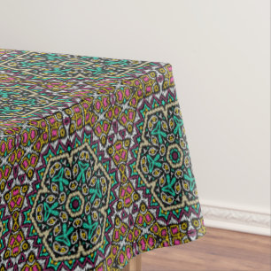 Seamless embroidery tribal ethno boho ornamental t tablecloth