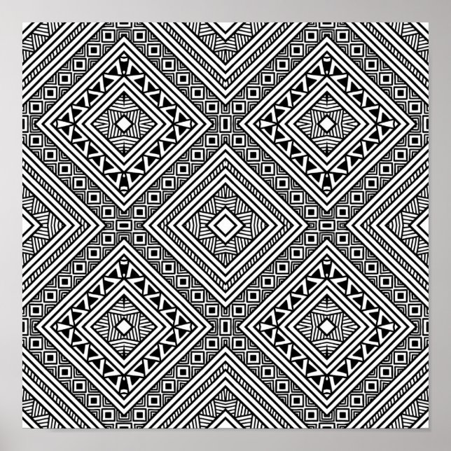 Seamless Ethnic Pattern 2 Poster (Front)