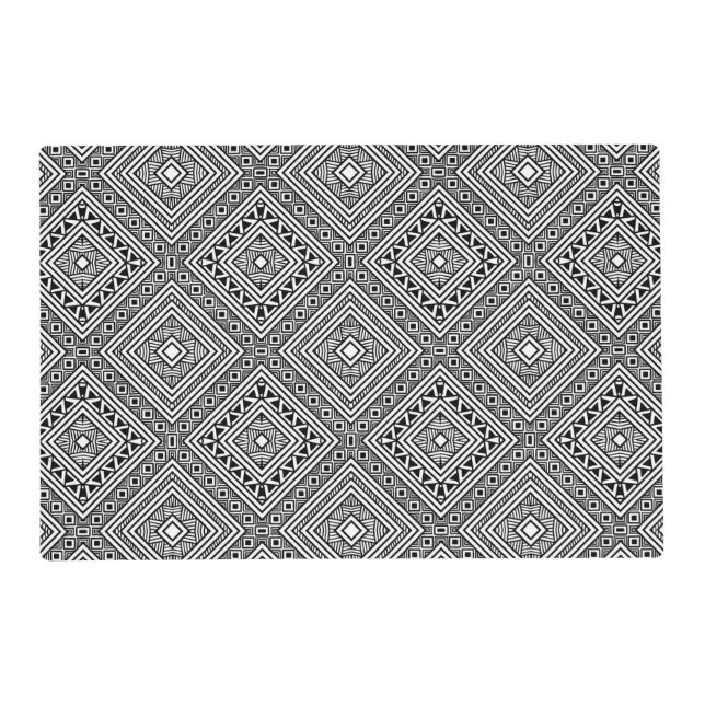 Seamless Ethnic Pattern Placemat (Front)