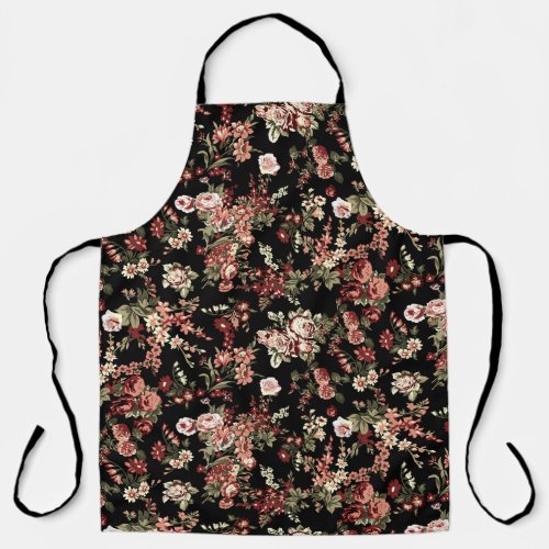 Seamless floral background flower pattern apron