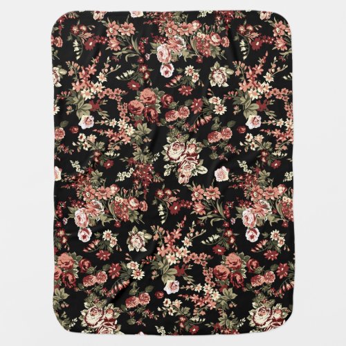 Seamless floral background flower pattern baby blanket
