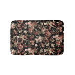Seamless floral background: flower pattern. bath mat