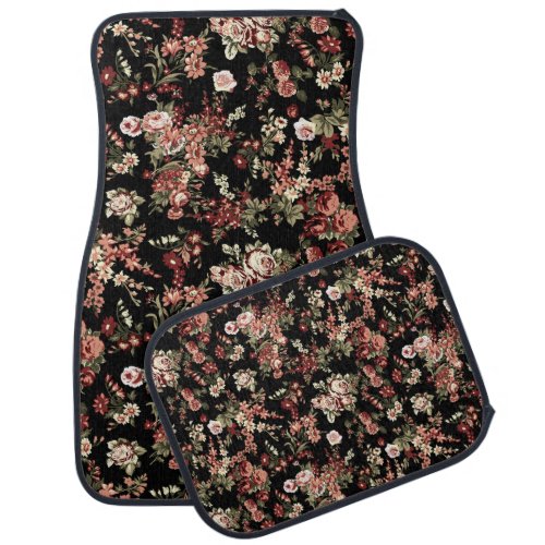 Seamless floral background flower pattern car floor mat
