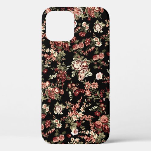 Seamless floral background flower pattern iPhone 12 case