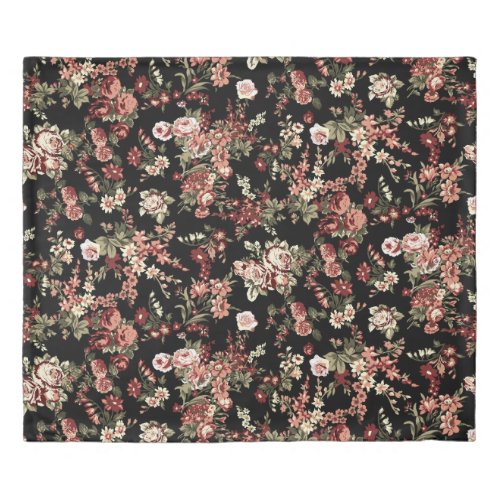 Seamless floral background flower pattern duvet cover