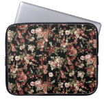 Seamless floral background: flower pattern. laptop sleeve