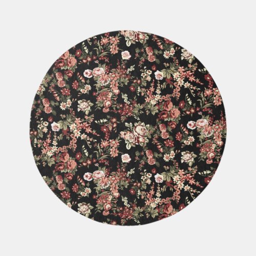 Seamless floral background flower pattern rug