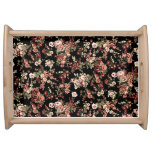 Seamless floral background: flower pattern. serving tray
