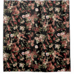 Seamless floral background: flower pattern. shower curtain