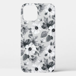 Seamless floral background with beautiful wildflow iPhone 12 case