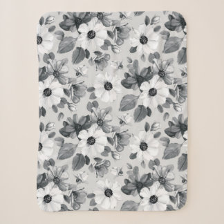 Seamless floral background with beautiful wildflow sherpa blanket