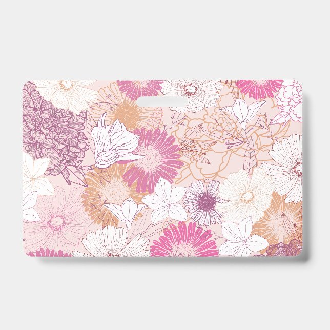 Seamless Floral  Badge (Front)