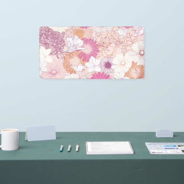Seamless Floral  Banner (Tradeshow)