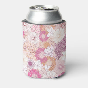 Seamless Floral Can Cooler