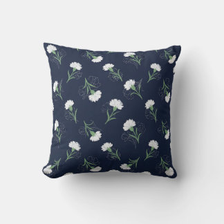 Seamless Floral Chalk Pastel Pillow