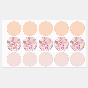 Seamless Floral Labels