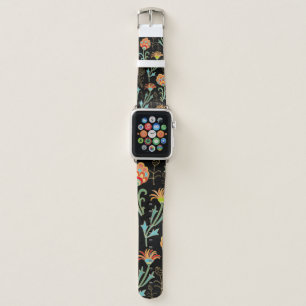 Seamless floral orient print apple watch band