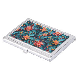 Seamless floral paper pattern Business Card Holder