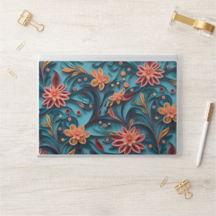 Seamless floral paper pattern HP Laptop Skin