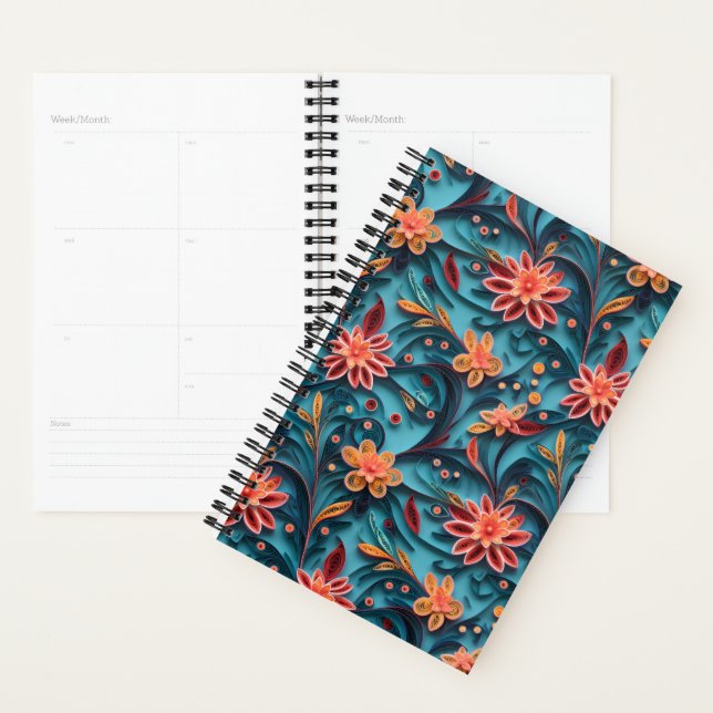 Seamless floral paper pattern Planner (Display)