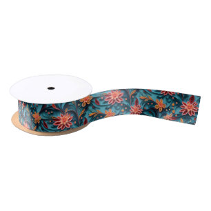 Seamless floral paper pattern Ribbon