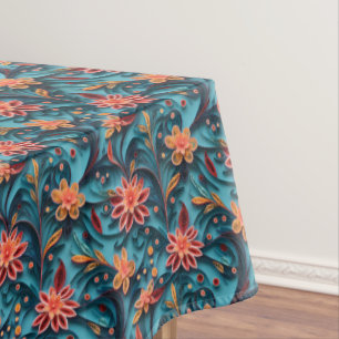 Seamless floral paper pattern Tablecloth