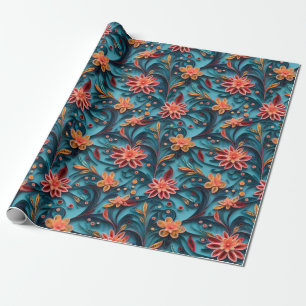 Seamless floral paper pattern Wrapping Paper