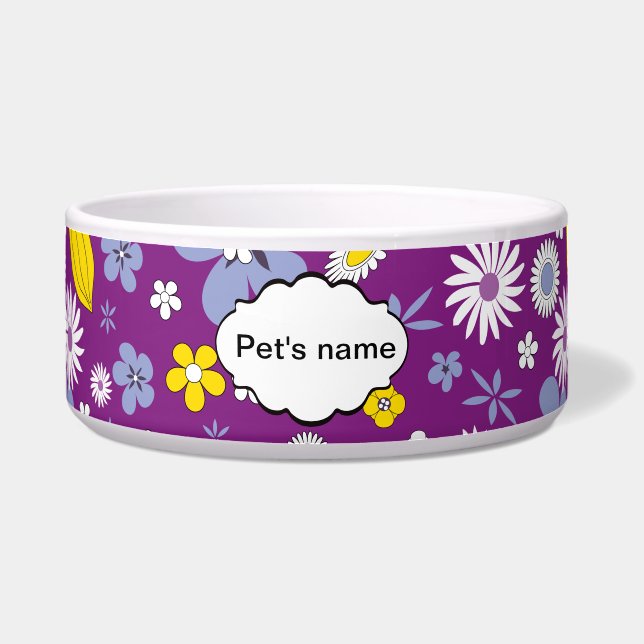 Seamless Floral Pattern Bowl (Front)