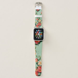 Seamless floral pattern in victorian style. Bouque Apple Watch Band