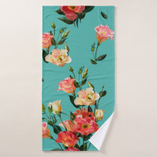 Seamless floral pattern in victorian style. Bouque Bath Towel