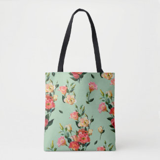 Seamless floral pattern in victorian style. Bouque Tote Bag