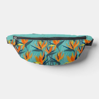 Seamless Floral Pattern Plant Strelitzia G631 Fanny Pack by Medusa81 at Zazzle