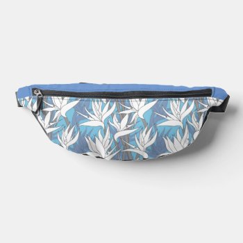 Seamless Floral Pattern Plant Strelitzia G632 Fanny Pack by Medusa81 at Zazzle