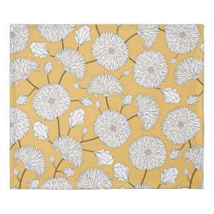 Seamless floral pattern. print with flowers. Texti Duvet Cover