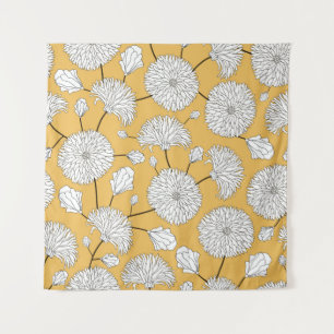 Seamless floral pattern. print with flowers. Texti Tapestry