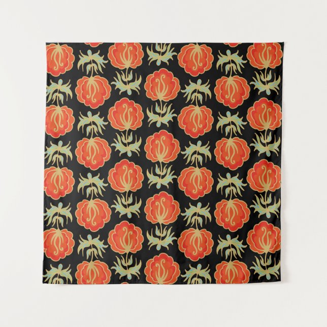 Seamless floral pattern tapestry (Front)