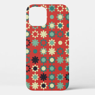Seamless floral pattern with colored elements, vi iPhone 12 case