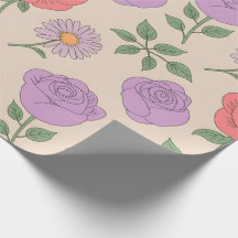 Seamless Floral Pattern with Colorful Roses