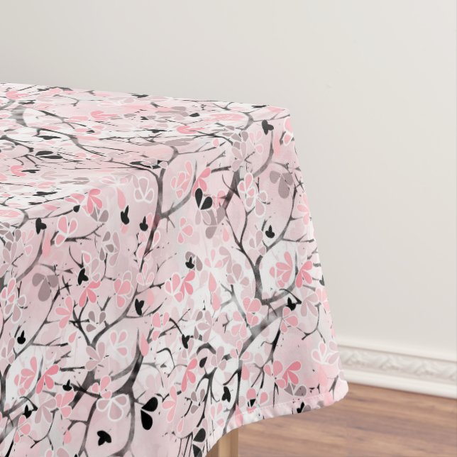 Seamless floral spring flowers leaves branches pin tablecloth (In Situ)