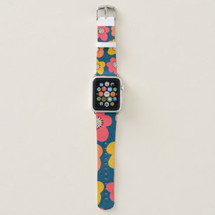 Seamless flower pattern. Bold florals Scandinavian Apple Watch Band