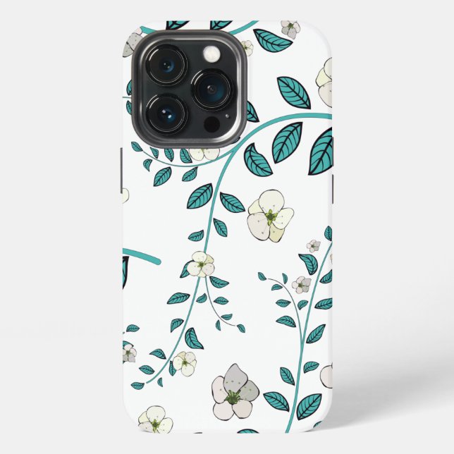 Seamless Flower Pattern  Iphone Case (Back)