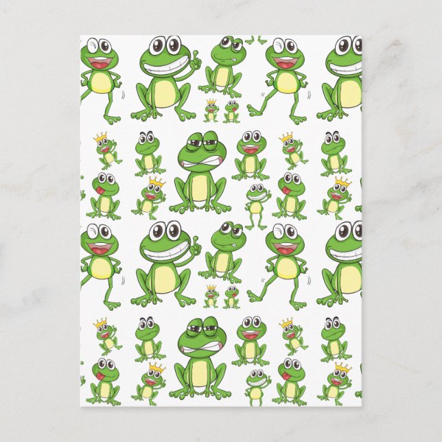 Seamless frog postcard (Front)
