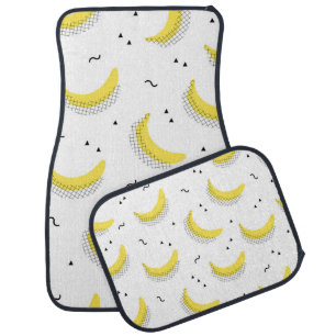 seamless fruit kids background. Abstract geometri Car Floor Mat